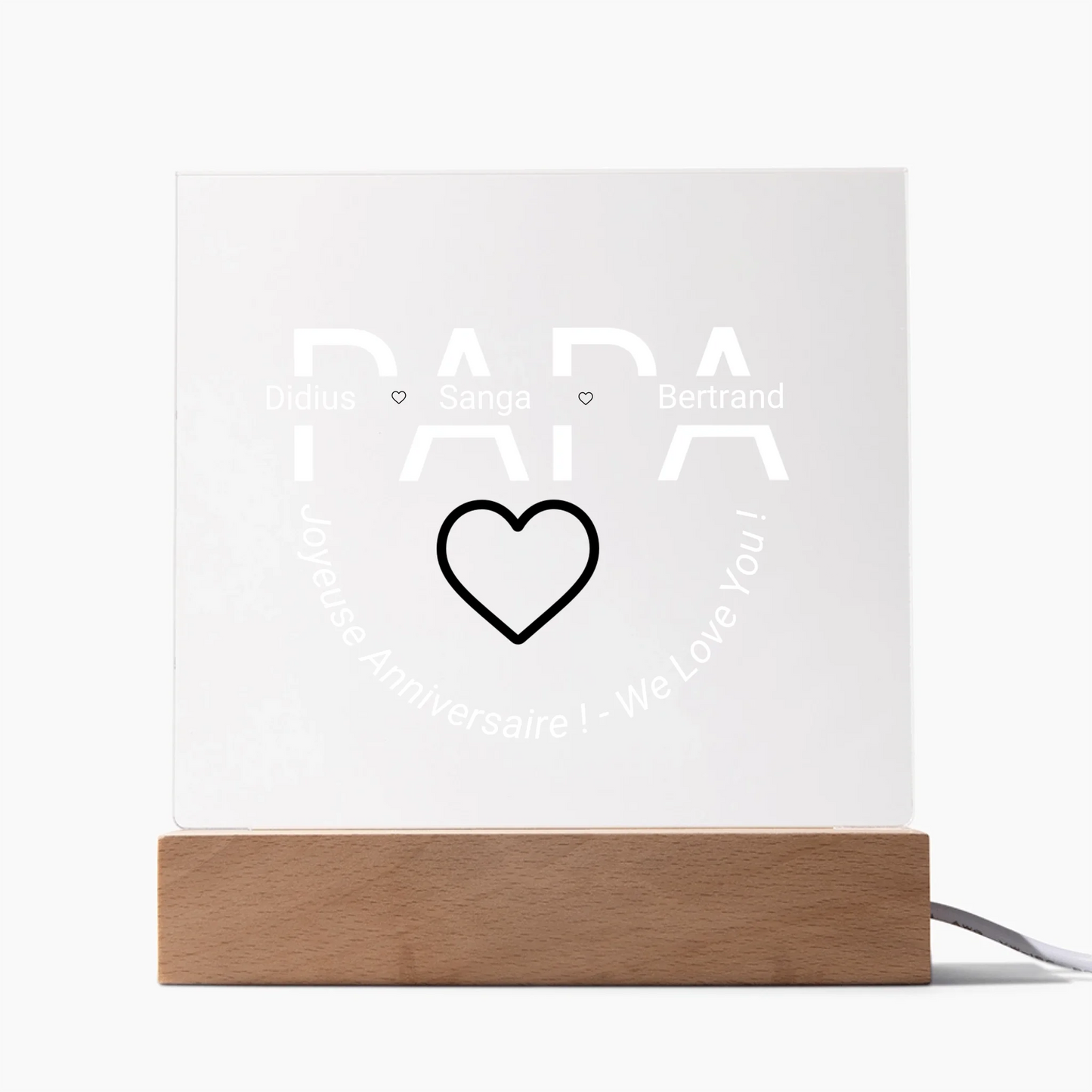 Acrylic Square LED 1